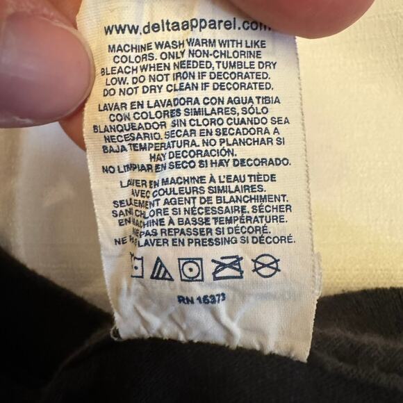 Delta Pro Weight Grim Reaper Scythe Graphic Tee Black L Vintage Style - Picture 6 of 8